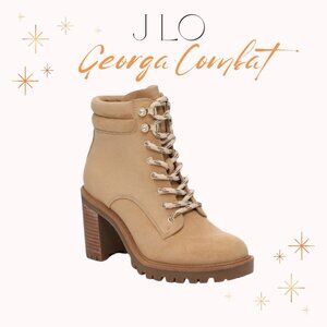 JLo Georga Tan Cashew women's Combat Boots size 8
